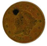 1828 Coronet Head Large Cent