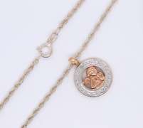 Vintage Sterling Silver Baby Angle Pendant on Chain