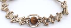 Vintage Sterling Silver Tiger Eye Bracelet