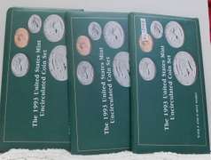 1993 Mint Sets  The US Mint is now charging $25.25 ea for current Mint Sets.