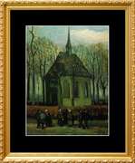 Vincent Van Gogh, Coming Out of Chrurch, Nuenen