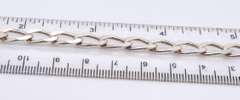 Vintage Italian Sterling Silver Curb Link Bracelet