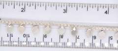 Vintage Sterling Silver Heart Shaped Charms Anklet