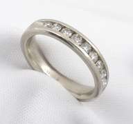 Platinum Comfort Fit Diamond Band