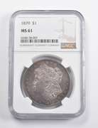 MS61 1879 Morgan Silver Dollar NGC - Awesome Color