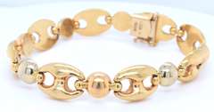 18kt  Gucci Style Link Bracelet
