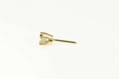 14K Yellow Gold 0.20 Ct Diamond Solitaire Classic Single Stud Earring