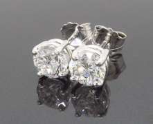 Certified Diamond Stud Earrings