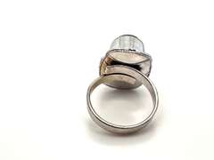 👻 Ghastly!👻 Oval Black Onyx Tibetan Silver Floral Energy Design Ring