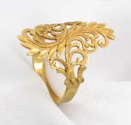 Pretty 14k Geometric Ring