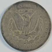 Scarce 1891-CC Morgan Silver Dollar in circ