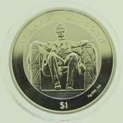 2022 BVI Lincoln Memorial 100th Anniversary 1 oz .999 Silver Coin
