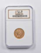 MS61 1912 $5 Indian Head Gold Half Eagle NGC