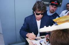 The Rolling Stones Mick Jagger Autographed Fender Sunburst Guitar Exact Proof