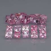 Rare UNHEATED 3.88ct pink Sapphire set
