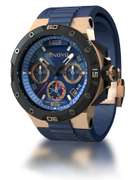 DeNovo Swiss Made men’s watch, 100m Water resistance, Rubber strap with extra leather strap