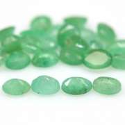 Bright emerald green 6.65ct 24pc emerald set