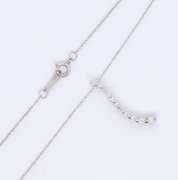 Brilliant White Gold Diamond Journey Pendant on Chain