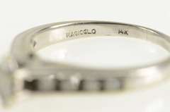 14K White Gold 0.53 Ctw Marquise Diamond Engagement Ring