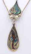 Group Lot of 2 Vintage 925 Sterling Silver Necklaces