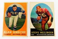 2 Topps 1958 Football Cards