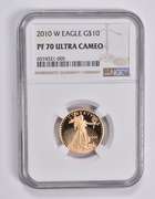 PF70 UCAM 2010-W $10 American Gold Eagle 1/4 Oz. .999 Fine Gold NGC