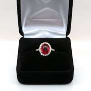 Stunning Ruby and Diamond 14kt Ring