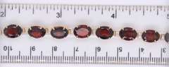 Gorgeous Yellow Gold Garnet Bracelet