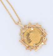 24kt Panda Coin Pendant on Chain