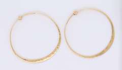 Beautiful Yellow Gold Hoop Earrings