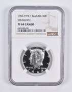 PF64 CAM 1964 Kennedy Half Dollar Type 1 REV Straight G NGC