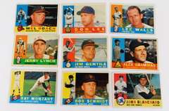 9 Topps 1960 Baseball Cards