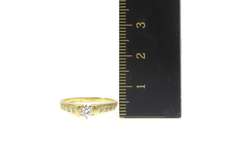 14K Yellow Gold 0.51 Ctw Diamond Classic Engagement Ring