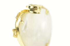 14K Yellow Gold Mother of Pearl Grandma Heart Black Hills Rose Pendant
