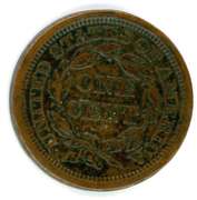 1847 Braided Hair Large Cent