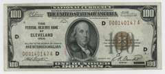 Very nice Series of 1929 $100 Federal Reserve Bank Note