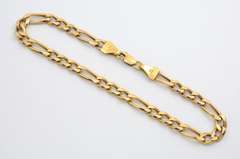 Functional 14k Figaro Bracelet