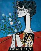 Pablo Picasso, Portrait of Jacqueline with Roses