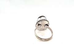 🖤TRICK or TREAT YO' SELF!🖤 Oval Black Onyx Tibetan Silver Beaded Design Ring