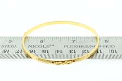 Smooth 22k Gold Bangle Bracelet
