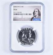 PF69 1956 Franklin Half Dollar - Type 2 - Graded NGC