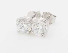 Certified Diamond Stud Earrings