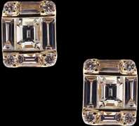 Regal 18k Yellow Gold Diamond Earrings
