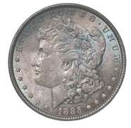 1885 Morgan Silver Dollar Toned Great Color!