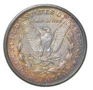 1921-S Morgan Silver Dollar Rainbow Toned