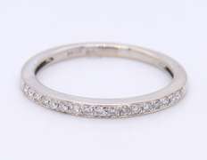 Elegant White Gold Thin Diamond Band