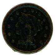 1847 Braided Hair Large Cent