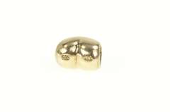 14K Yellow Gold Pandora Designer Rounded Heart Love Charm/Pendant