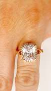 22kt Gold Plated Gemstone Cocktail Ring