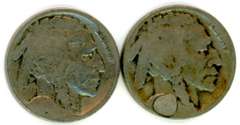 1917-S and 1928-S Buffalo Nickels
